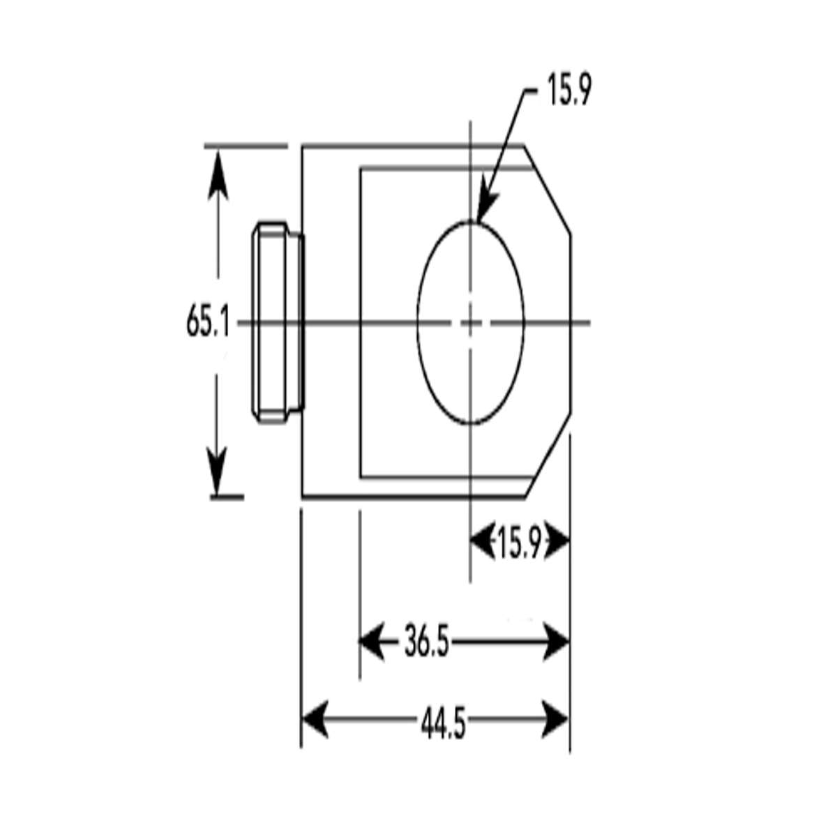 Power Team 350095 Cylinder Piston Clevis 5 Ton